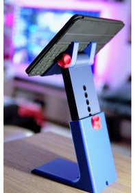 Resim Ayarlanabilir Tablet & Telefon Standı Yükseklik Ayarlı Masaüstü Stand Kaymaz Taban Ergonomik Tutucu 