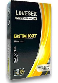 Resim Lovesex Ekstra Hisset Ultra İnce Prezervatif 10'lu 