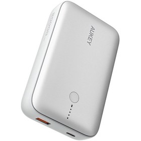 Resim Aukey PB-Y57-WH 22.5 W 20000 mAh PD QC3.0 Type-C USB-A Powerbank Gümüş 