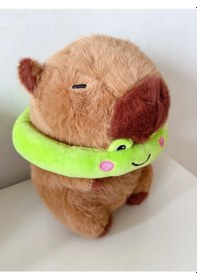 Resim 23 Cm Sevimli Kapibara Peluş Oyuncak Yumuşacık Dostun Açık Kahverengi 