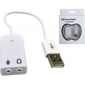 Resim Usb Ses Kartı 7.1 3D Kablolu Tüm Işletim Sistemleri Için Virtual 