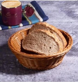 Resim Kosova Spt264 Yuvarlak Ekmek Sepeti Kahverengi 