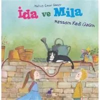 Resim İda ve Mila Ressam Kedi Üzüm 