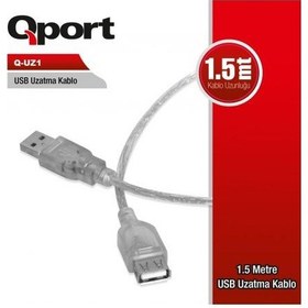 Resim QPORT USB2.0 1.5MT UZATMA KABLOSU (Q-UZ1) 