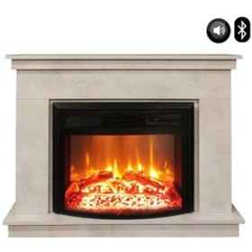 Resim Dlc 1164s Retro 1800 Watt Taş Desenli Bluetooth Ve Ses Efektli Dekoratif Elektrikli Şömine 
