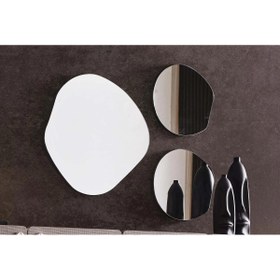 Resim MKS Asimetrik Ayna Seti / Konsol Aynası / Salon Aynası / Düzensiz Ayna / Ayna Dekoru 