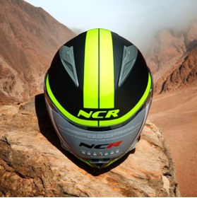 Resim Ncr-158 Çene Açılır Gözlüklü E-ce Belgeli Kask Sarı 