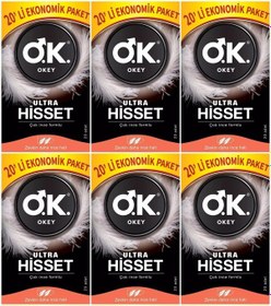 Resim Okey Ultra Hisset Prezervatif 6 x 20'li 
