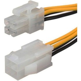 Resim 4 Pin Atx Cpu Power Supply Uzatma Kablosu 12V Güç P4 Dişi Erkek 