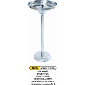 Resim Arı Metal Ayaklı Küllük 3 No Paslanmaz 