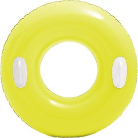 Resim Tutacaklı Parlak Simit - Intex - Neon Yeşil - 76 cm (59258) 