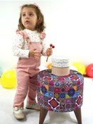 Resim Aydodo Salopet Sweatshirt İkili Kız Pembe Bebek Takım Pembe 