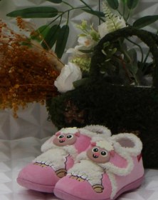 Resim Fort Gzr 03366 Pembe Anaokulu Kreş Ev Kız Çocuk Panduf Ayakkabı Pembe 