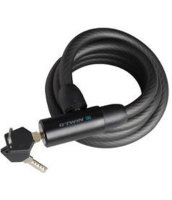 Resim Siyah Anahtarlı Bisiklet Güvenlik Kilidi 120 mm 