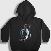 Resim Unisex Çocuk Siyah The Wall V2 Pink Floyd Kapüşonlu Sweatshirt 