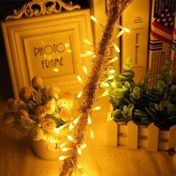 Resim ® 10 Metre 100 Ledli 8 Fonksiyonlu Dekoratif Lambader Sarı Lamba 