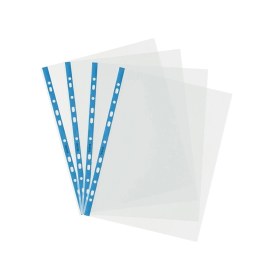 Resim Poşet Dosya A4 Kristal Mavi Kenarlı 47001035 100 Lü Paket Diğer 