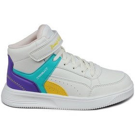 Resim Jump 29185 Cırtlı Yüksek Bilekli Bej - Sarı Üniseks Çocuk Sneaker Günlük Spor Ayakkabı 