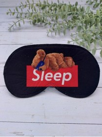 Resim Uyuyan Ayı Uyku Bandı - Siyah 