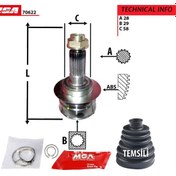 Resim MGA 70622 AKS KAFASI DIŞ SX4 06-12 