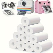 Resim 10 Adet Anlık Fotoğraf Makineleri ve Cep Yazıcıları İçin Termal Kağıt, 65g Pürüzsüz Yüzeyli, Geri Dönüşümlülük Yapılabilir Fotoğraf Baskı Eki, Güvenli, Mürekkep Gerekmez 