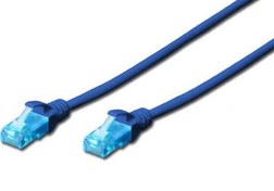 Resim BC-U5005B Beek CAT. 5E Patch Kablo, UTP, 0.5 metre, AWG 26, Mavi Renk 