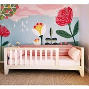 Resim Köşk_Mobilya Montessori Yatak 120X200 Ölçü Çatısız Kalın Ayaklı Model 