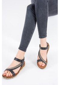 Resim Fox Shoes Siyah Kadın Sandalet F288091009 