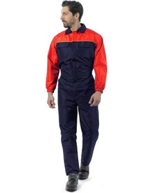 Resim Şensel, Yıkamacı Tulumu, Lacivert-Kırmızı -55E445- Iş Elbisesi 