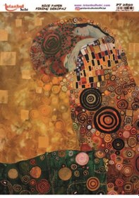 Resim Pirinç Dekopaj Kağıdı 30x42cm Pt-2850 Mix Retro 