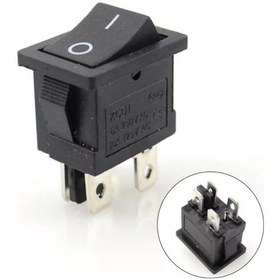 Resim Mr-122 Mini Siyah Işıksız Anahtar On-off 4 Bacaklı Siyah 