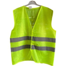 Resim Reflektörlü Yelek Sarı Çırtlı Xl 