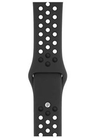 Resim Apple Watch Uyumlu Delikli Silikon Kordon Siyah 