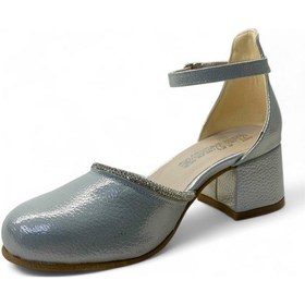 Resim 010 Kız Çocuk Topuklu Abiye Ayakkabı Gümüş 