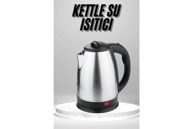 Resim TKÇ Su Isıtıcı 220 - 240 V Paslanmaz Çelik Kettle Uzun Ömürlü 2000 Watt 