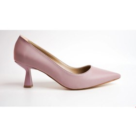 Resim Assortie Pastel Pembe İnce Topuklu Kitten Heel Kadın Ayakkabı Pastel Pembe 