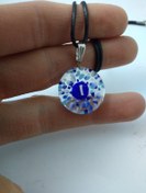 Resim Cam Harf Kolye – Handmade El Yapimi Murano– (I) Harfi Modeli Ürü Kırmızı 