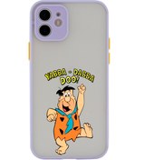 Resim butikcase Iphone 11 Lüx Kamera Lens Korumalı Inek Desenli Çakmaktaş Lila Telefon Kılıfı 