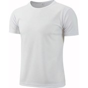 Resim Bigsweety Kadın Erkek Yazlık Kısa Kollu O-boyun Spor T-shirt - Koşu Egzersiz İçin Çabuk Kuruyanbej Bej 
