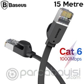 Resim Baseus high Speed Six types of RJ45 Gigabit Ethernet kablosu (round cable)15metre 