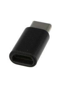 Resim Micro Usb Type-c Dönüştürücü Siyah Micro Usb To Type-c Çevirici 