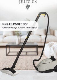 Resim pure es P501 Yüksek Basınçlı Buharlı Temizleyici Gri 