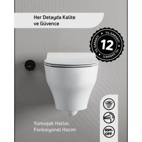 Resim Ness Vortex Asma Klozet ve Kapak Seti 