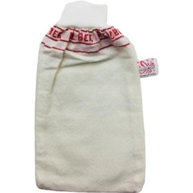 Resim Kelebek Kese Kalın Lastkli Banyo ve Hamam Kesesi 12'li Beyaz 