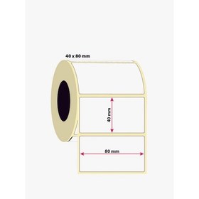 Resim Termal Etiket 40x80 1000 Sarım 6 Rulo Diğer 