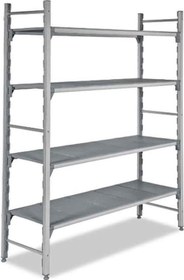Resim EMP.60220-18 Polipropilen Raflar Düz Tablalı En 220x60x180 cm 