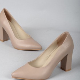 Resim SEÇ KUNDURA Seç 1905 Hakiki Deri Topuklu Stiletto (8,5cm) Vizon 