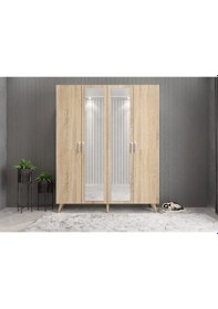 Resim Açelya Portmanto Vestiyer Ayakkabılık Meşe - Ücretsiz Kurulum M2 