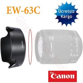 Resim Canon 18-55 MM Is Stm Lens için Ew-63C Parasoley 