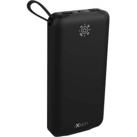 Resim İXtech IX-PB013 El Fenerli Çoklu Şarj Edebilen Powerbank Taşınabilir Şarj Cihazı 10.000 mAh Siyah 